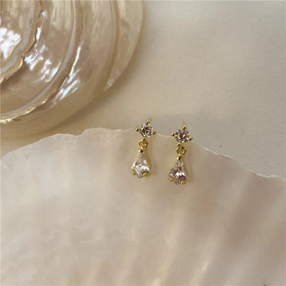 Teardrop Pave Earrings